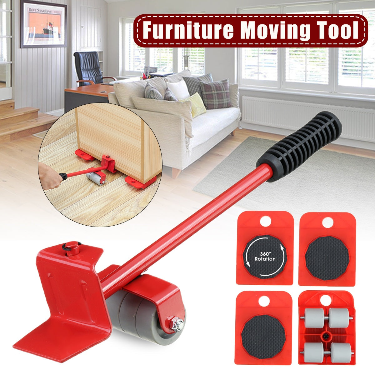 Furniture Mover Tool Set (5 in 1)