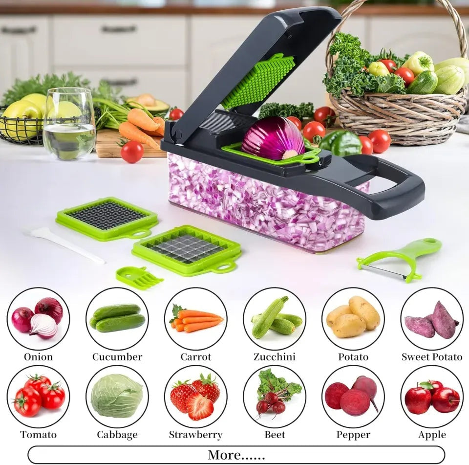 16-in-1 Multifunctional Vegetable Chopper & Slicer
