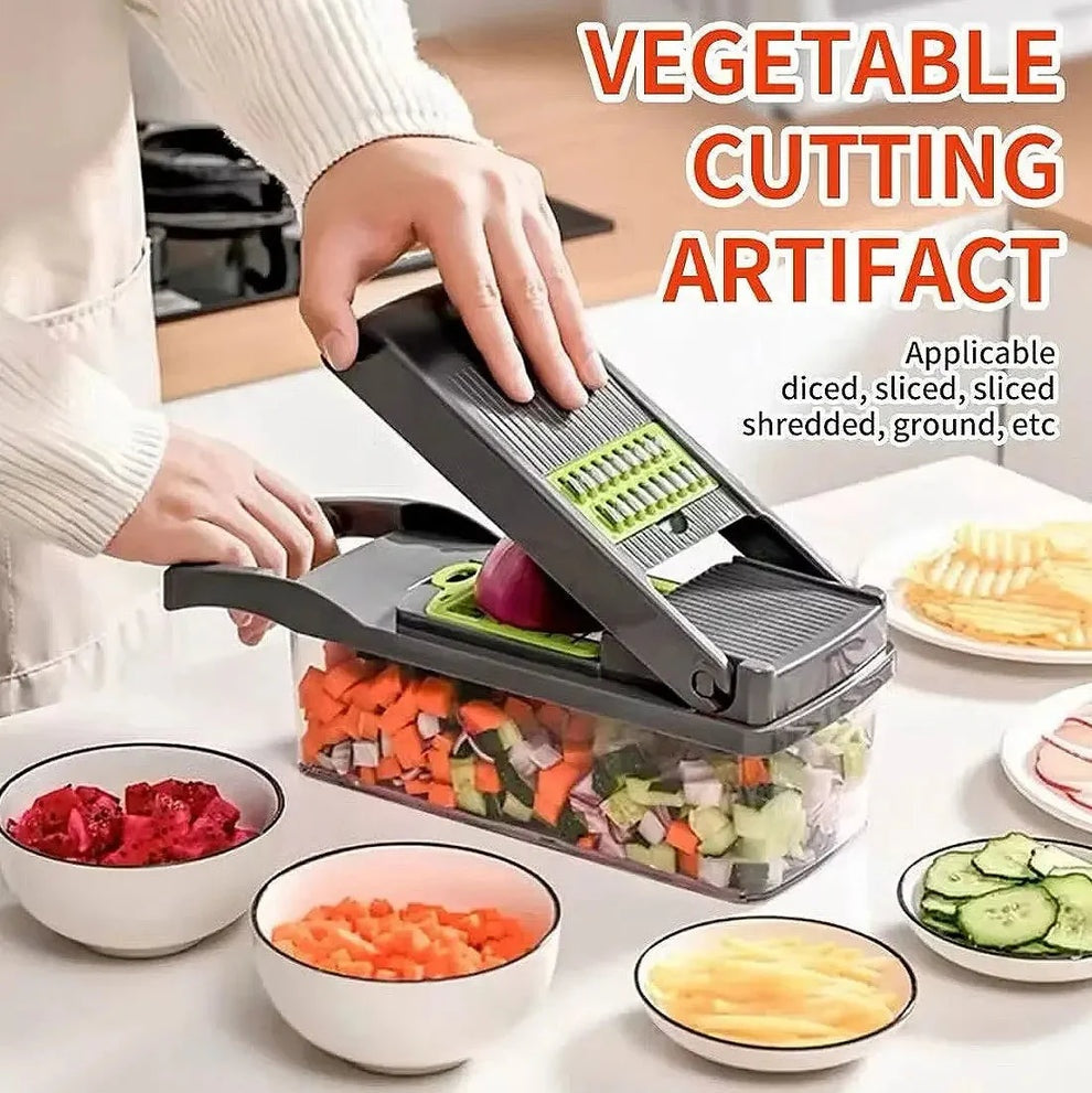 16-in-1 Multifunctional Vegetable Chopper & Slicer