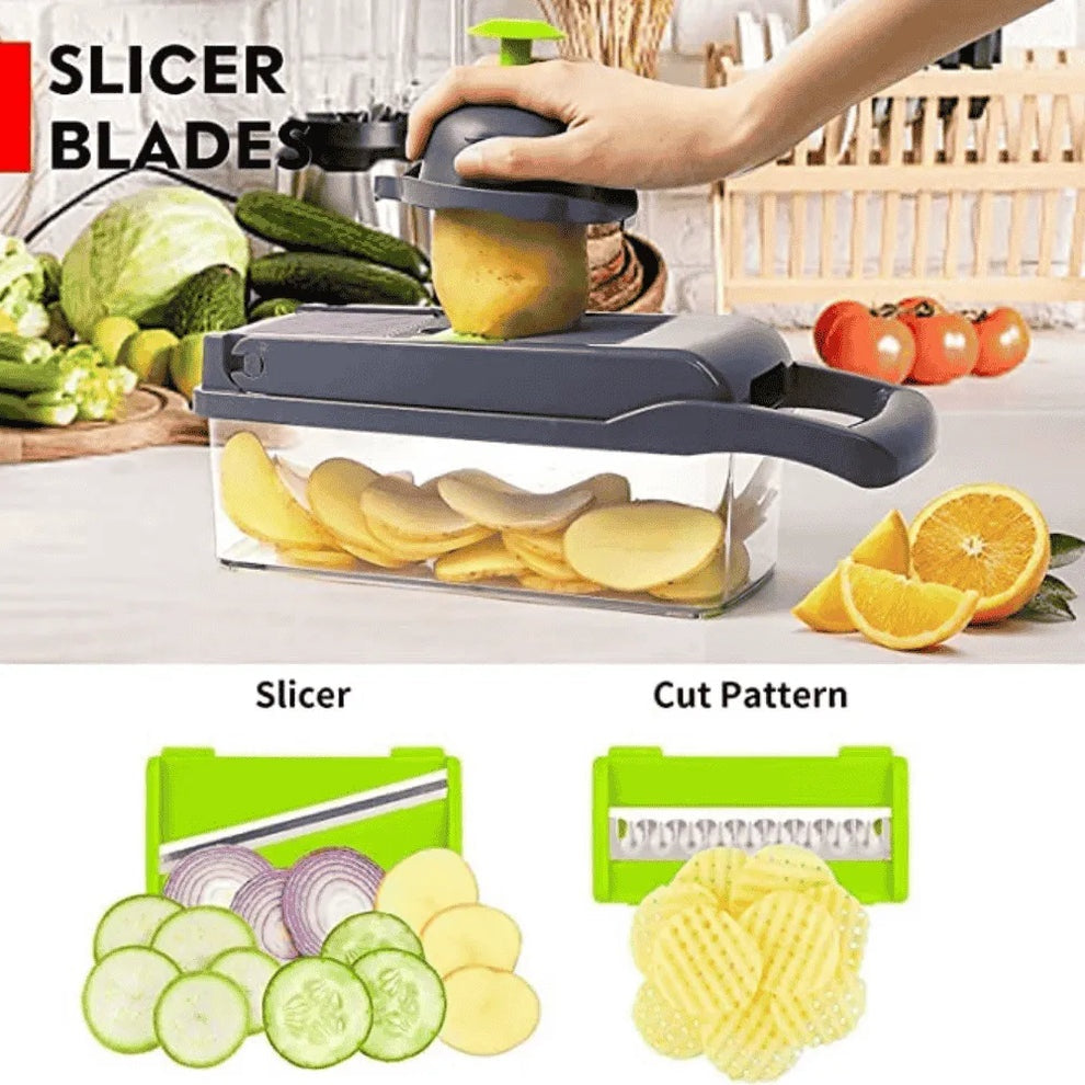 16-in-1 Multifunctional Vegetable Chopper & Slicer